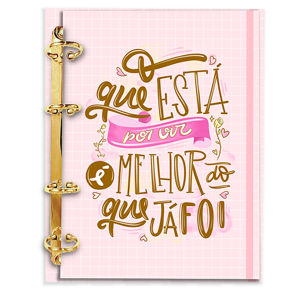 Fichário Personalizado Reposicionável Pautado: Frases Motivacionais 06