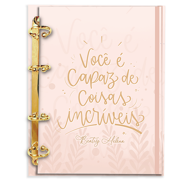 Fichário Personalizado Reposicionável Pautado: Frases Motivacionais 02