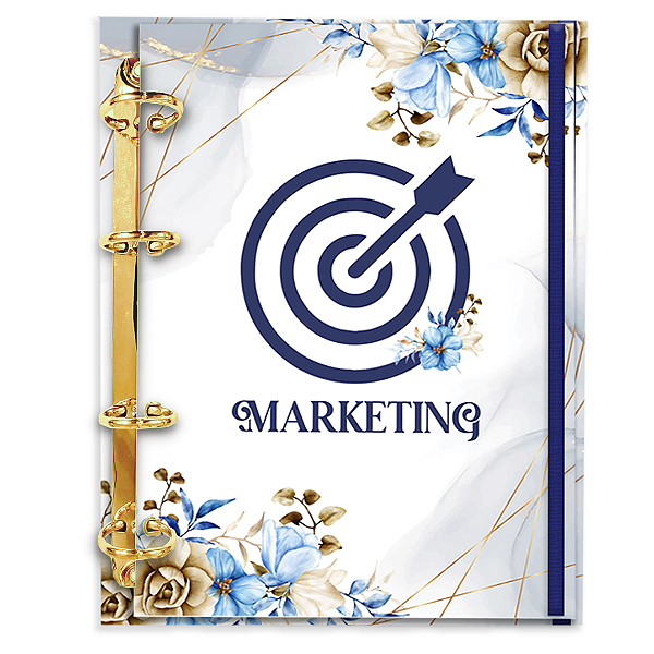 Fichário Personalizado Reposicionável Pautado: Marketing 02