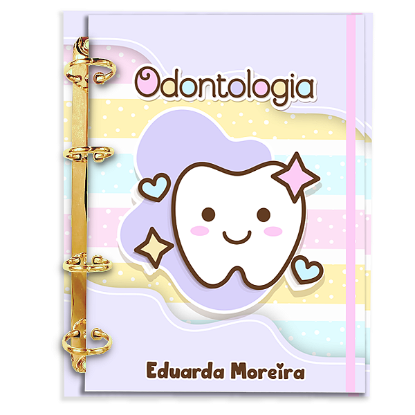 Fichário Personalizado Reposicionável Pautado: Odontologia 01