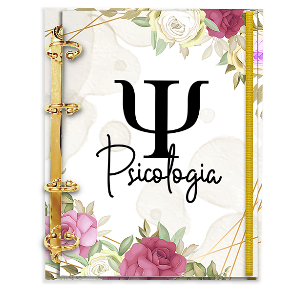 Fichário Personalizado Reposicionável Pautado:  Psicologia 02
