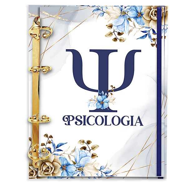 Fichário Personalizado Reposicionável Pautado:  Psicologia 03