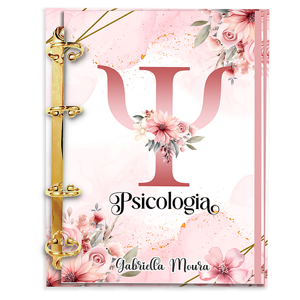 Fichário Personalizado Reposicionável Pautado:  Psicologia 04