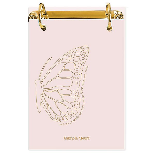 Bloco Fichário A5 Personalizado Reposicionável: Borboleta 29