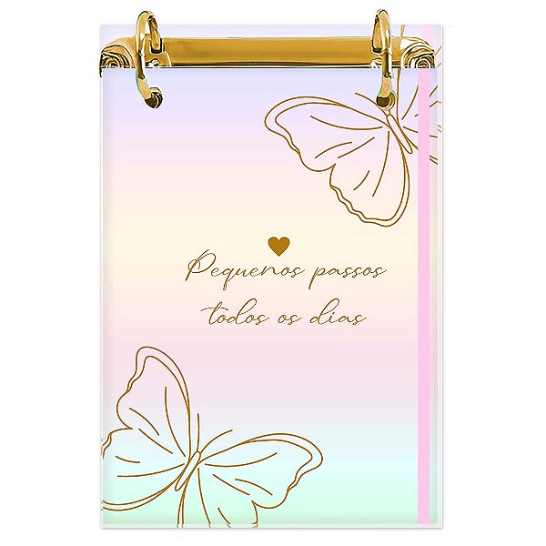 Bloco Fichário A5 Personalizado Reposicionável: Borboleta 23
