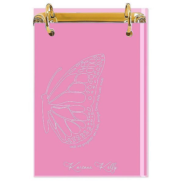 Bloco Fichário A5 Personalizado Reposicionável: Borboleta 11