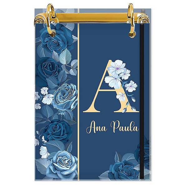 Bloco Fichário A5 Personalizado Reposicionável: Inicial do seu Nome 16