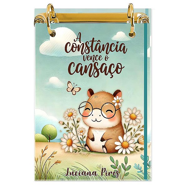 Bloco Fichário A5 Personalizado Reposicionável: Capivara 1