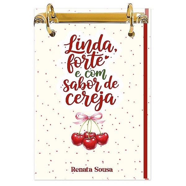 Bloco Fichário A5 Personalizado Reposicionável: Cerejinha 02