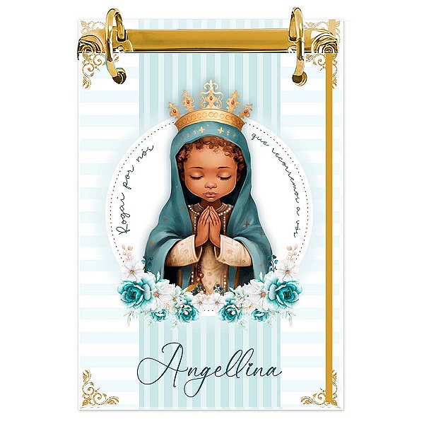 Bloco Fichário A5 Personalizado Reposicionável: NS. Aparecida 02