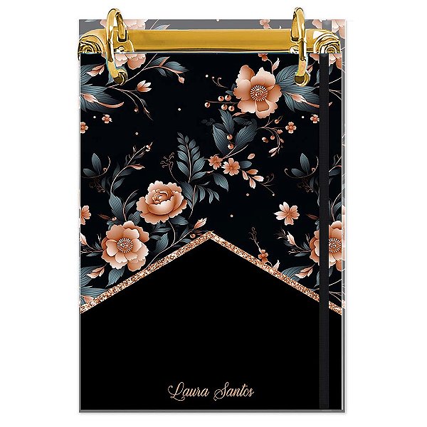 Bloco Fichário A5 Personalizado Reposicionável: Floral 16