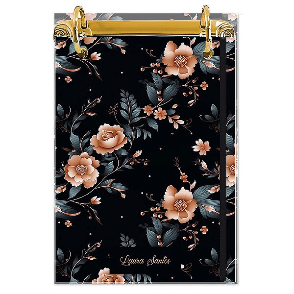 Bloco Fichário A5 Personalizado Reposicionável: Floral 17