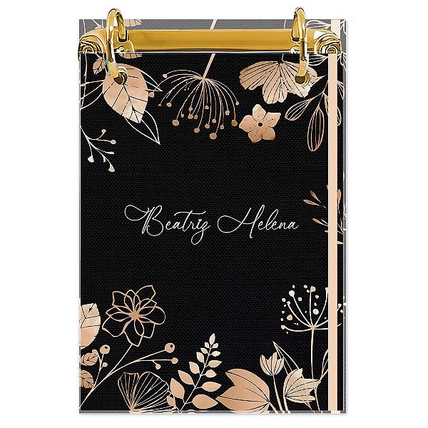 Bloco Fichário A5 Personalizado Reposicionável: Floral 18