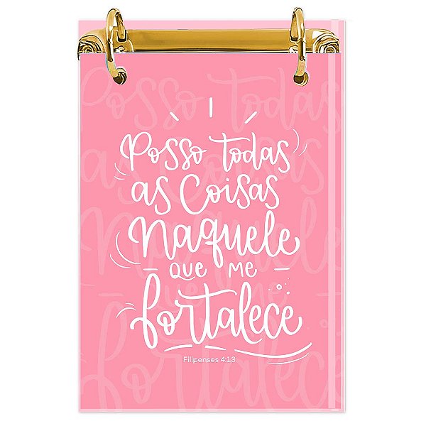 Bloco Fichário A5 Personalizado Reposicionável: Cristã 04