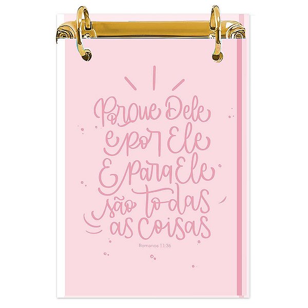 Bloco Fichário A5 Personalizado Reposicionável: Cristã 07