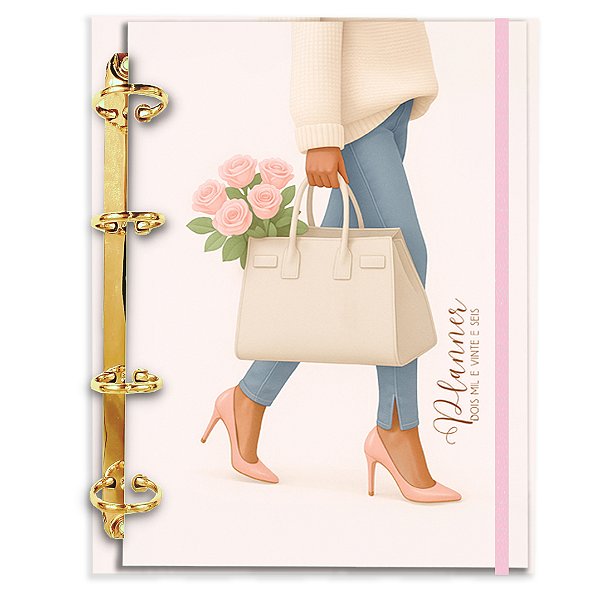 Planner Fichário Argolado Reposicionável : Coleção 2026A