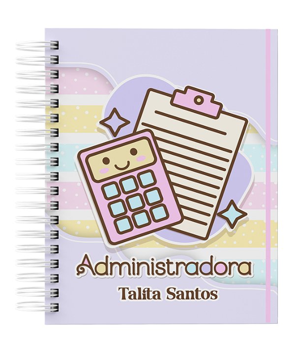 Agenda Personalizada com seu nome: Administração 06