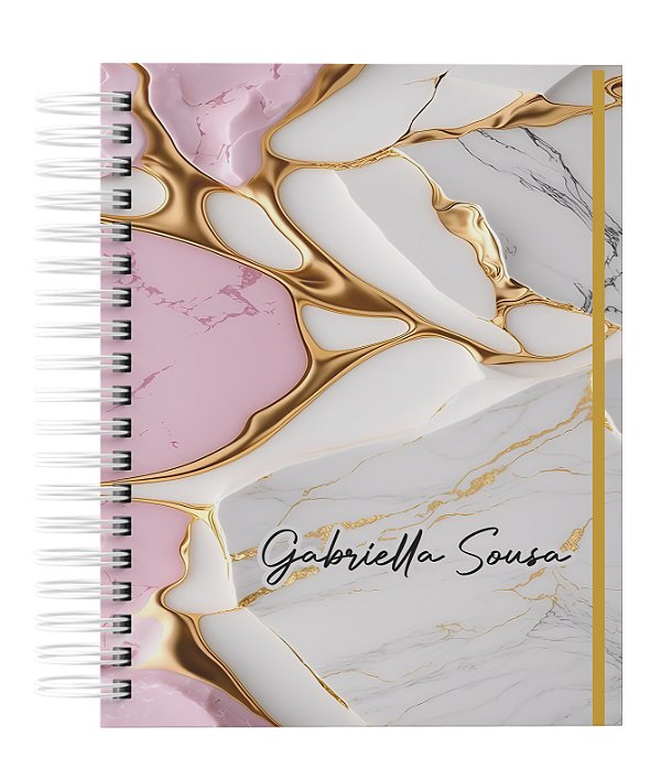 Agenda Personalizada com seu nome: Marmore 06