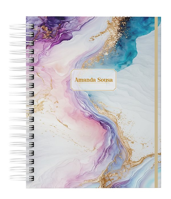 Agenda Personalizada com seu nome: Marmore 09