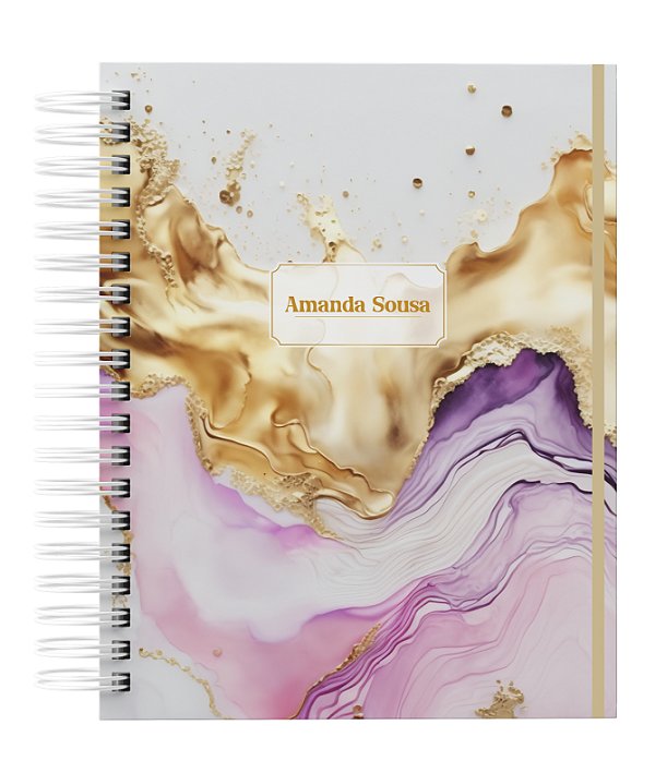 Agenda Personalizada com seu nome: Marmore 11