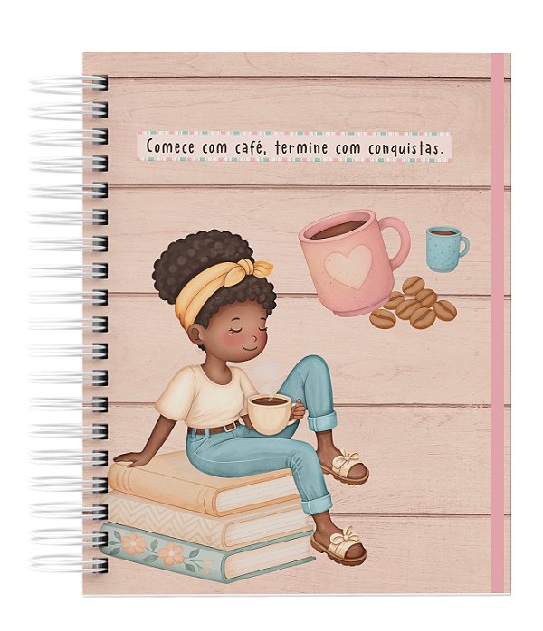 Agenda Personalizada com seu nome: Cafézinho 01