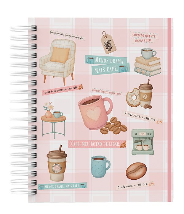 Agenda Personalizada com seu nome: Cafézinho 04