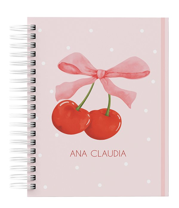 Agenda Personalizada com seu nome: Cerejinha 02