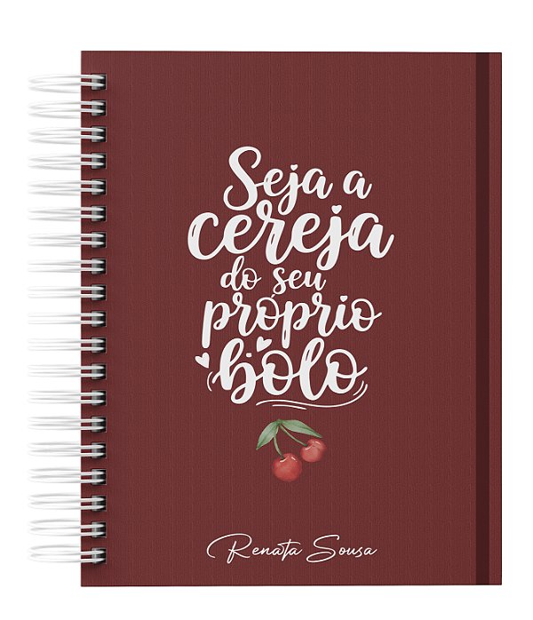 Agenda Personalizada com seu nome: Cerejinha 03