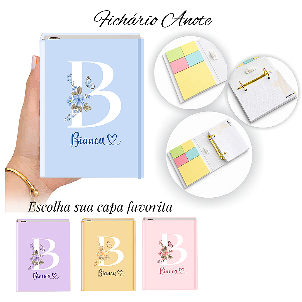 Fichário Anote: Inicial do seu nome Estrellyta