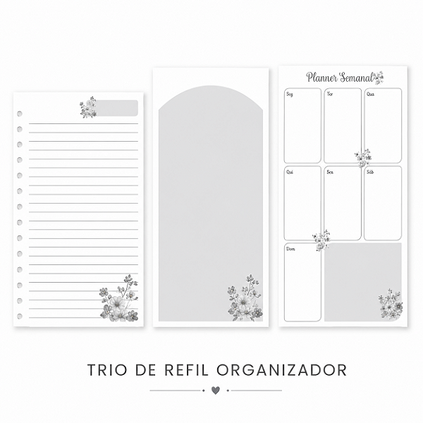 TRIO DE REFIL - Organizador Inteligente Masculino