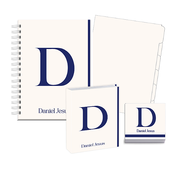 Kit Papelaria Inteligente: Masculino