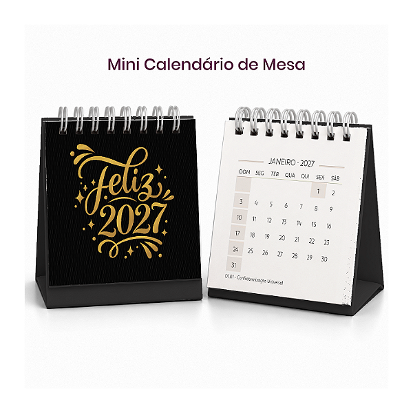 Mini Calendário de Mesa