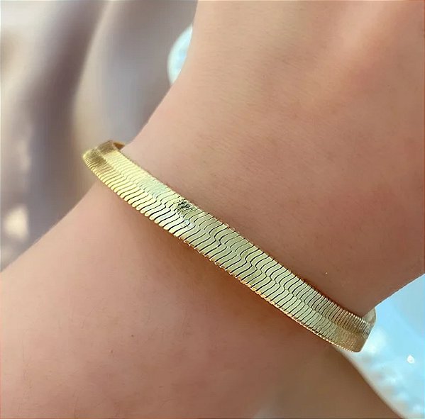 Pulseira Fita Dourada