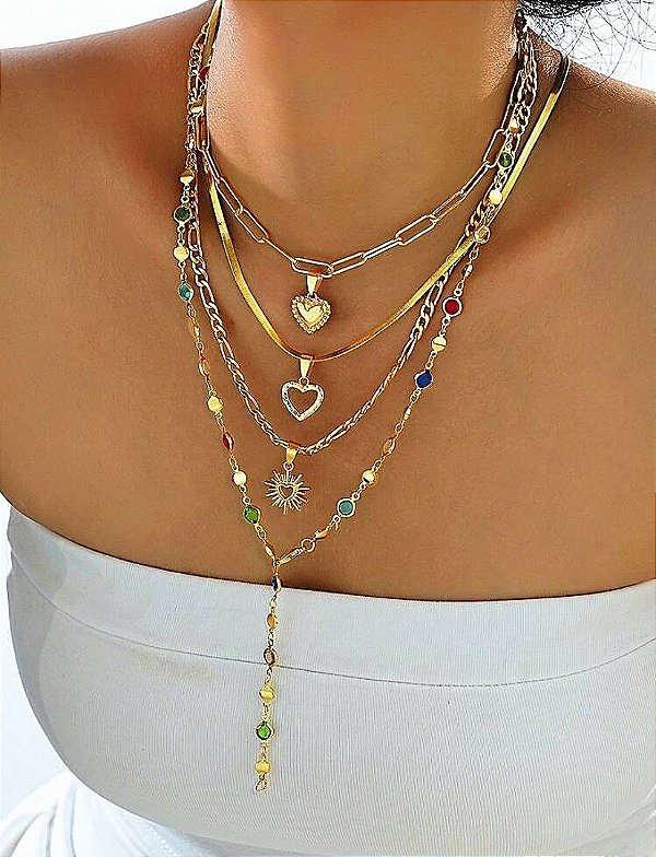 Mix Cordão Pamella Dourado