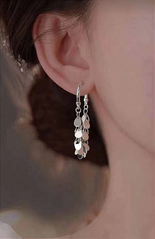 Brinco Argola Medalhinhas