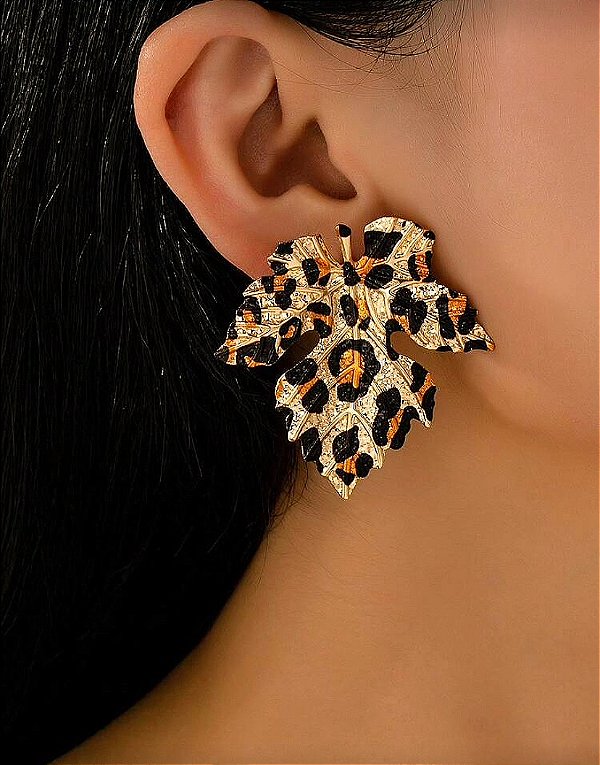 Brinco Folha de Outono Onça