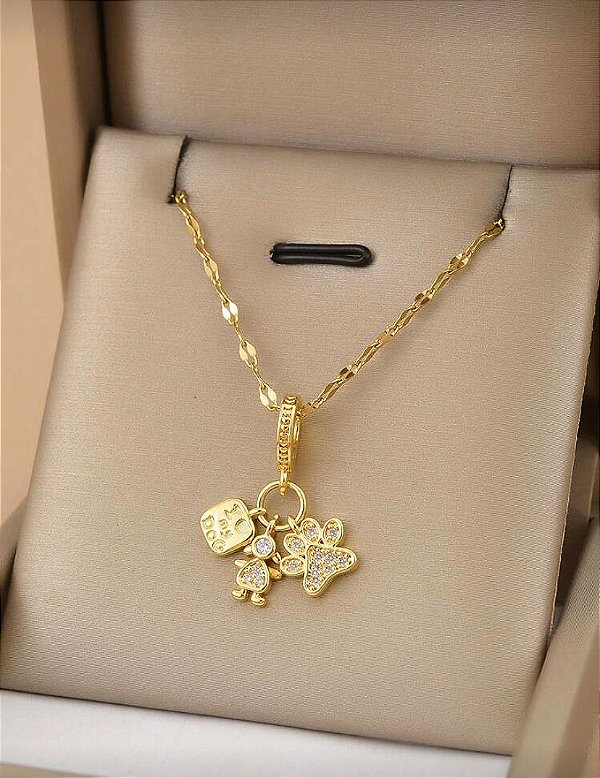 Cordao Pingentes Love Pet