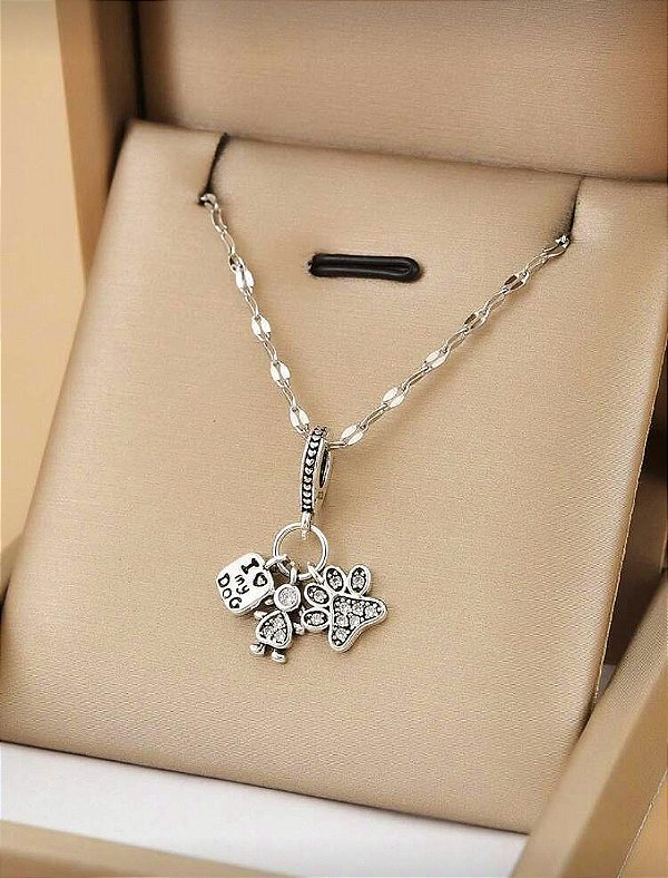 Cordão Pingentes Love Pet