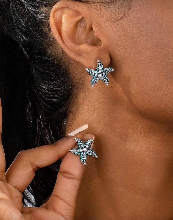 Brinco Estrela Cravejada