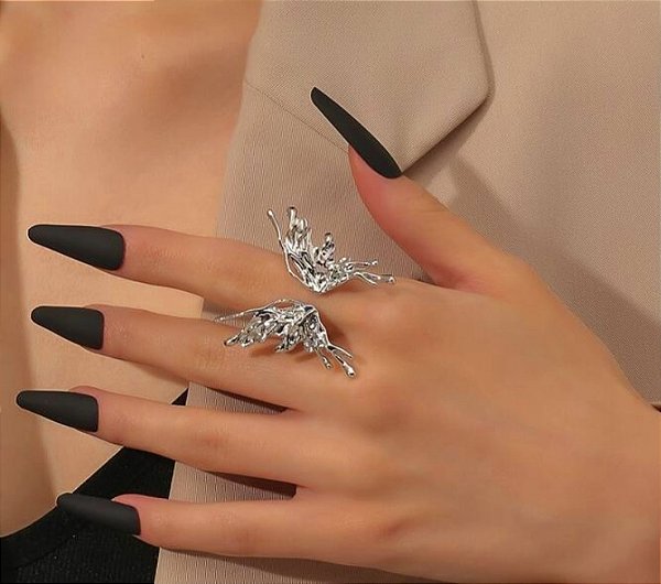 Anel Regulável Asa de Borboleta