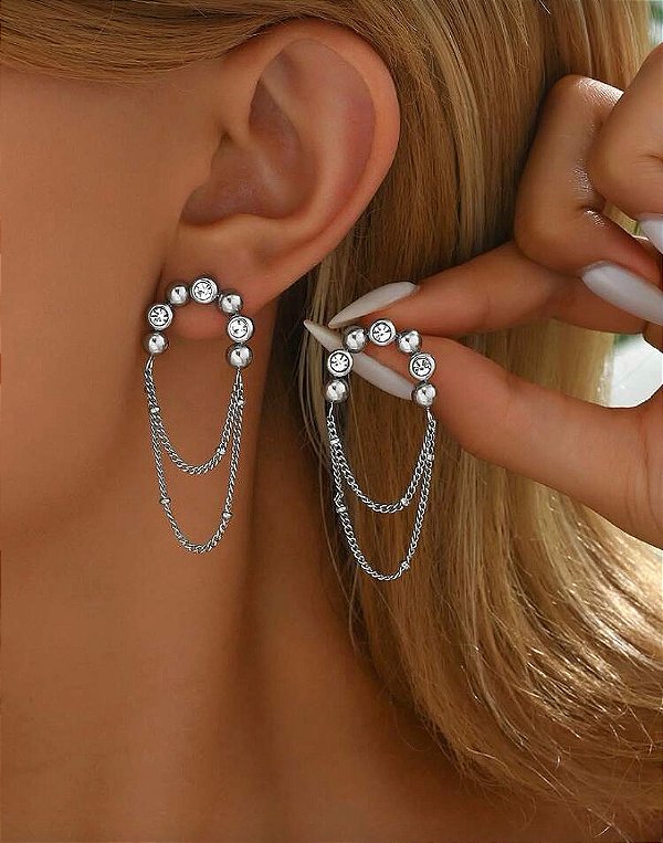 Brinco Jessica Correntinhas