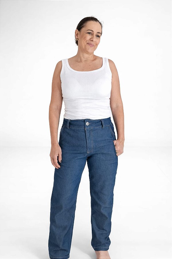CALÇA JEANS CAPRI
