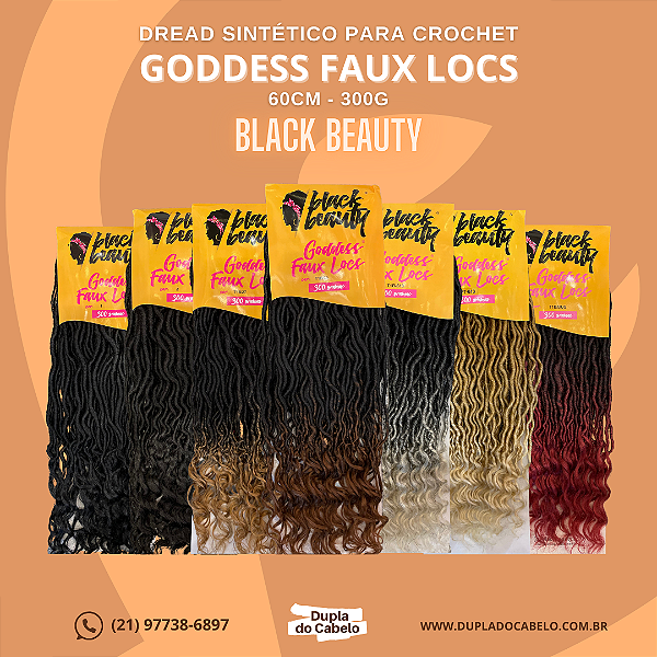 Goddess Faux Locs Black Beauty - 300g