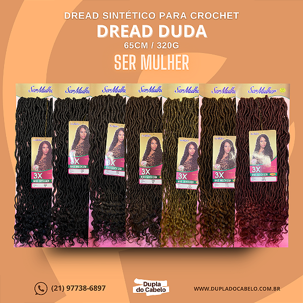 Dreads Duda Faux Locs Ser Mulher - 320g