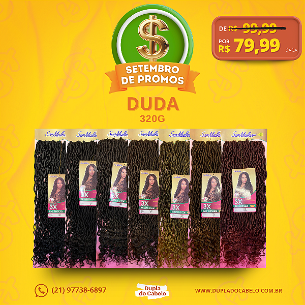 Dreads Duda Faux Locs Ser Mulher - 320g