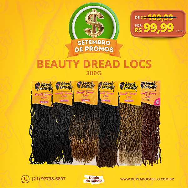 Beauty Dread Locs 380g - Black Beauty