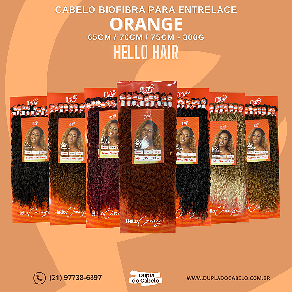 Cabelo Orange Hello Hair - 300g