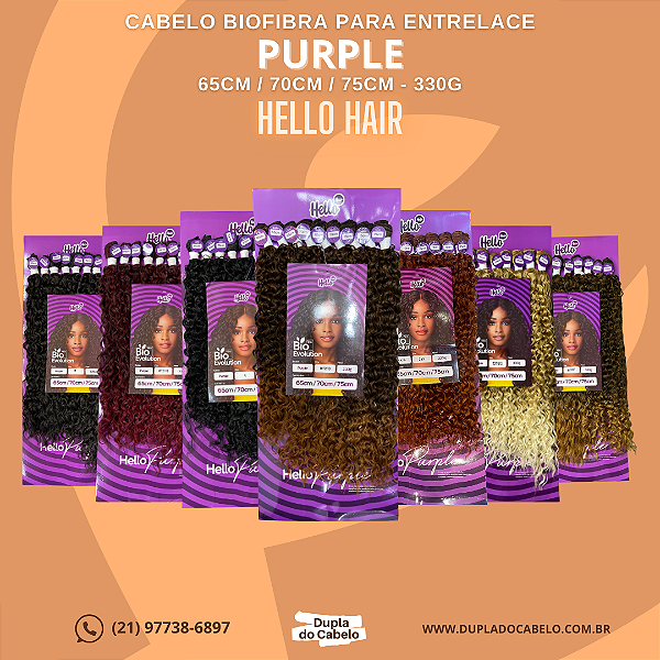Cabelo Purple Hello Hair - 330g
