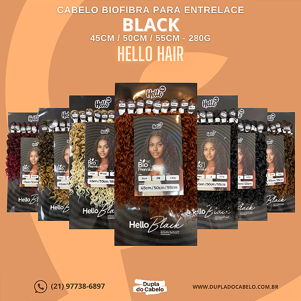 Cabelo Black Hello Hair - 280g