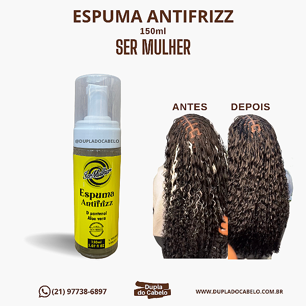 Espuma Antifrizz Ser Mulher - 150ml